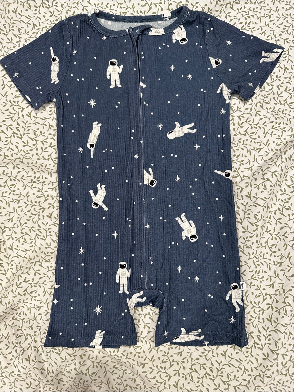 NWOT Brave Little Ones Bamboo Short Zip Romper